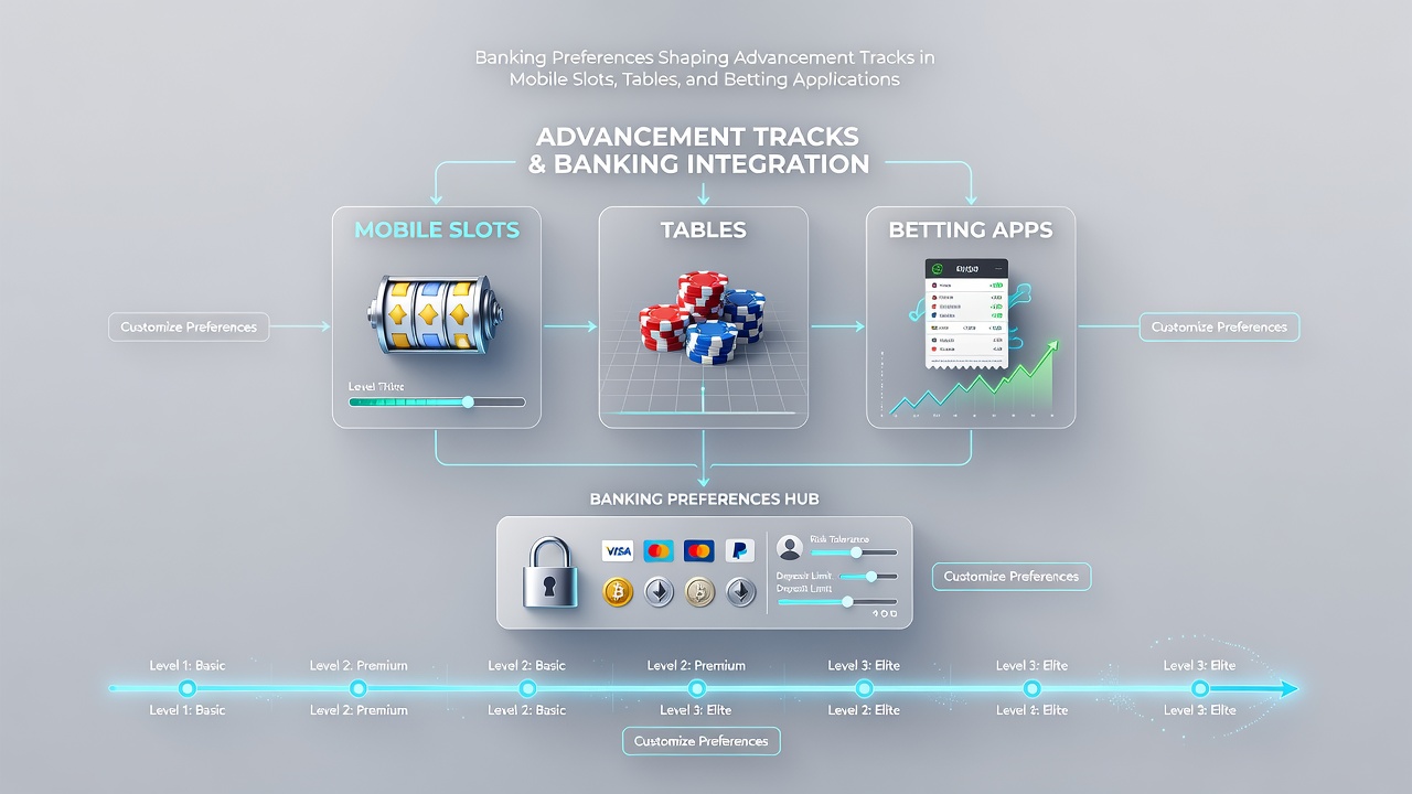 Infographic illustrating banking preferences and their impact on mobile casino loyalty tiers