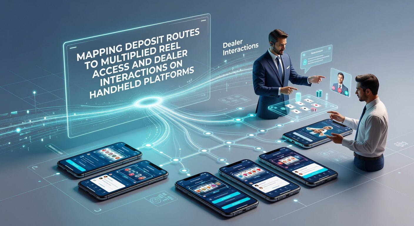 Close-up of smartphone screen showing transaction flow from deposit to reel multiplier activation and dealer connection