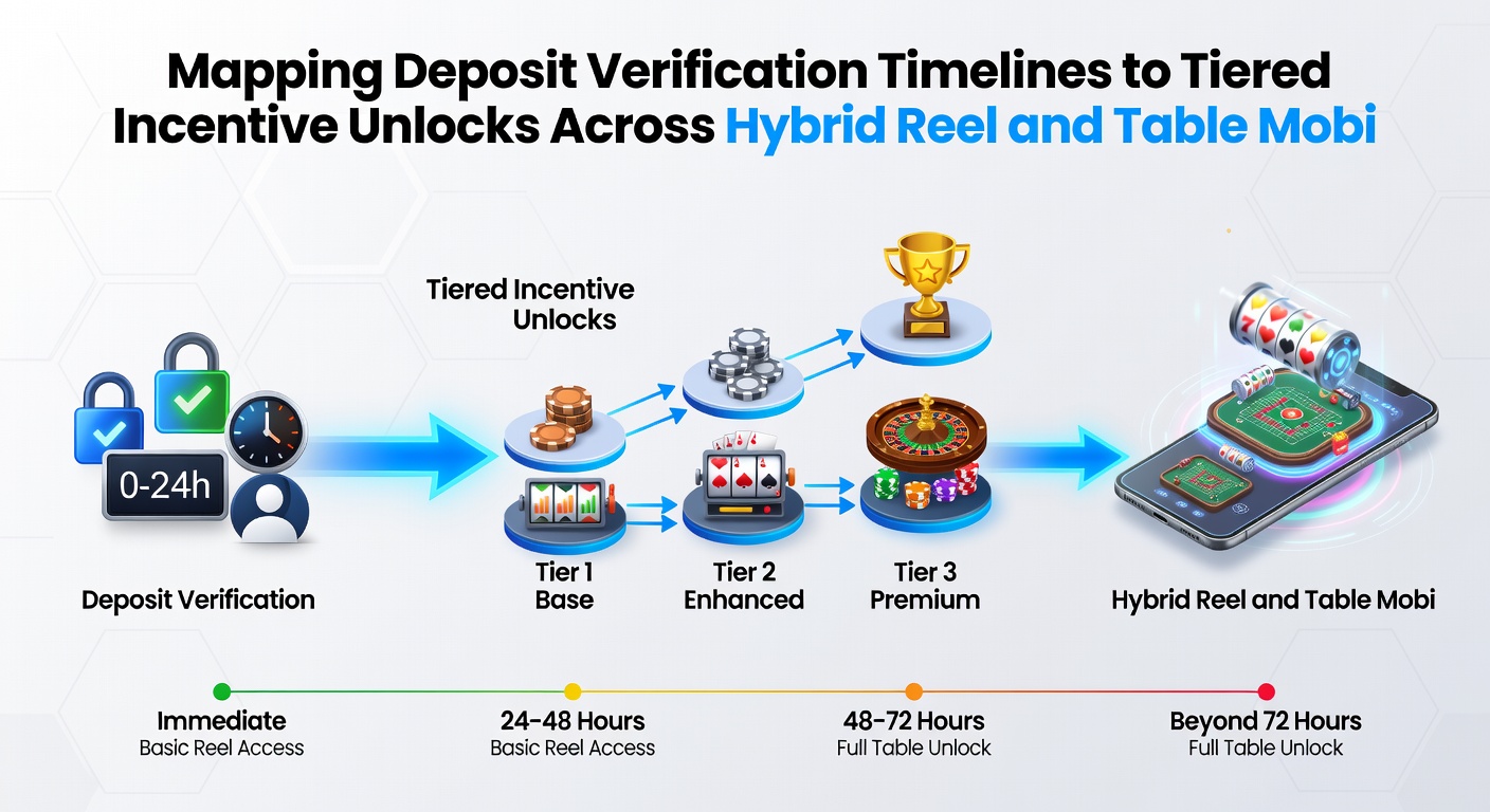 Dashboard view of tier progression linked to deposit status in a hybrid mobile gaming application